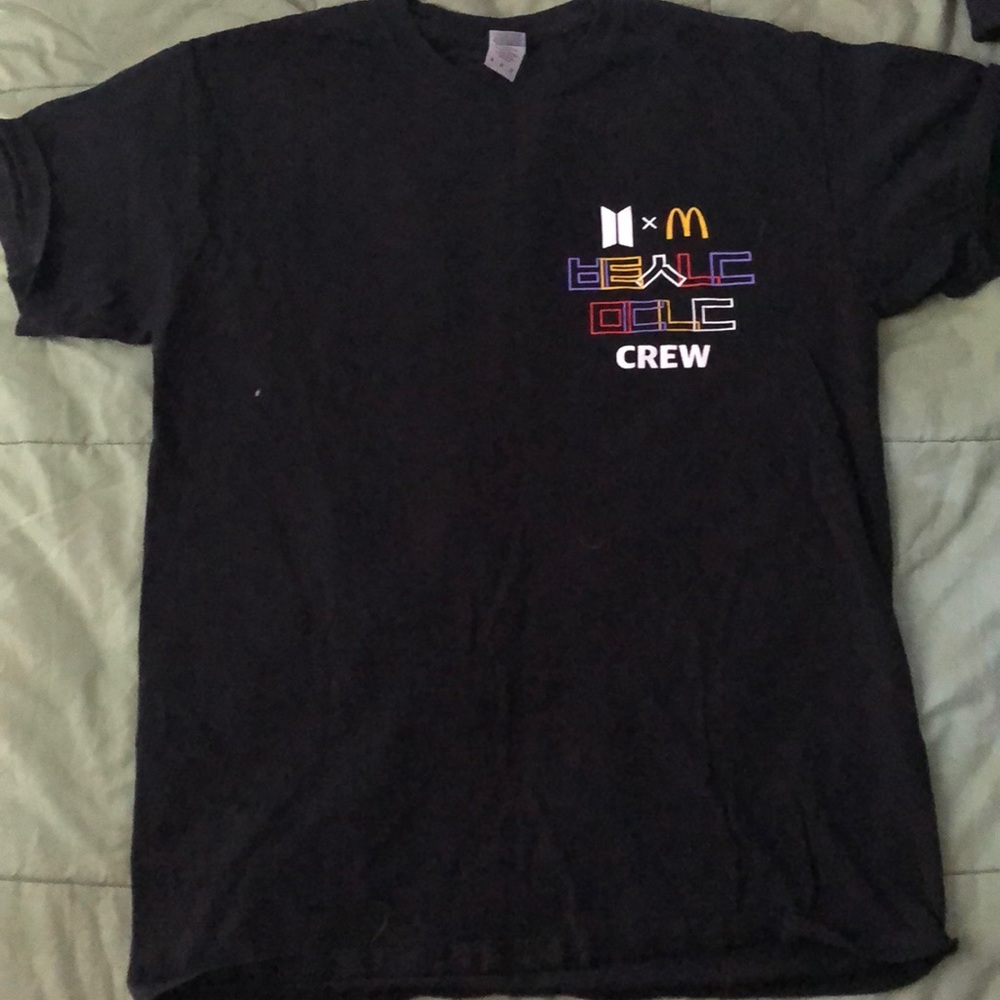 BTS McDonald’s collaboration shirt
